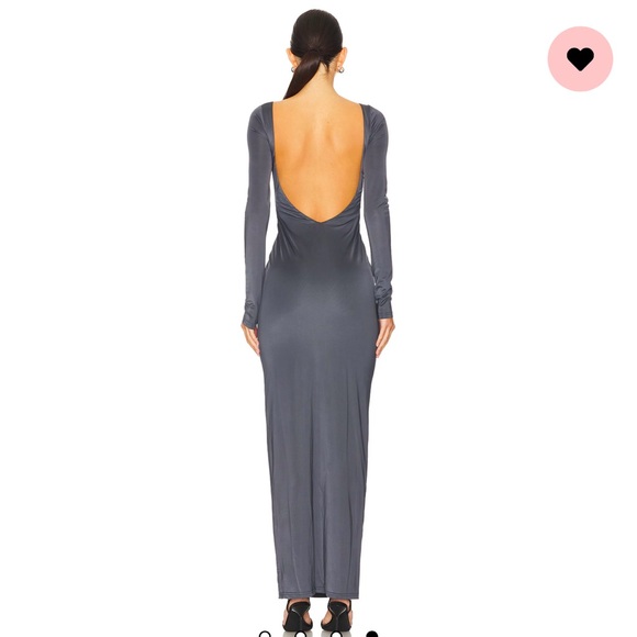 NWT gray backless dress - Picture 4 of 4